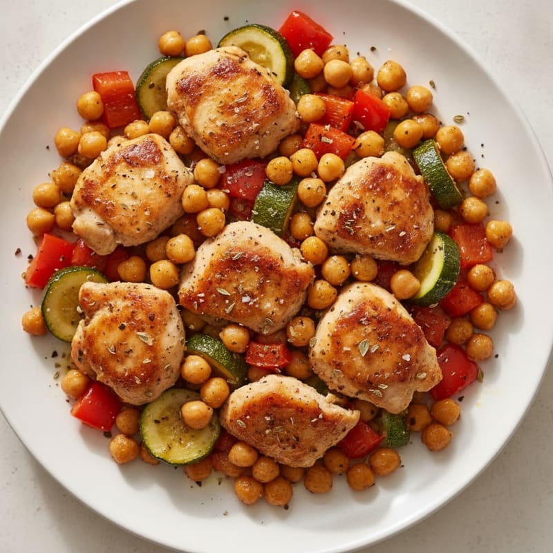 Roasted Chickpea and Vegetable Medley