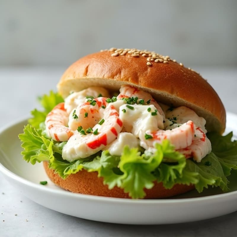 Creamy Lemon-Herb Lobster Salad Roll