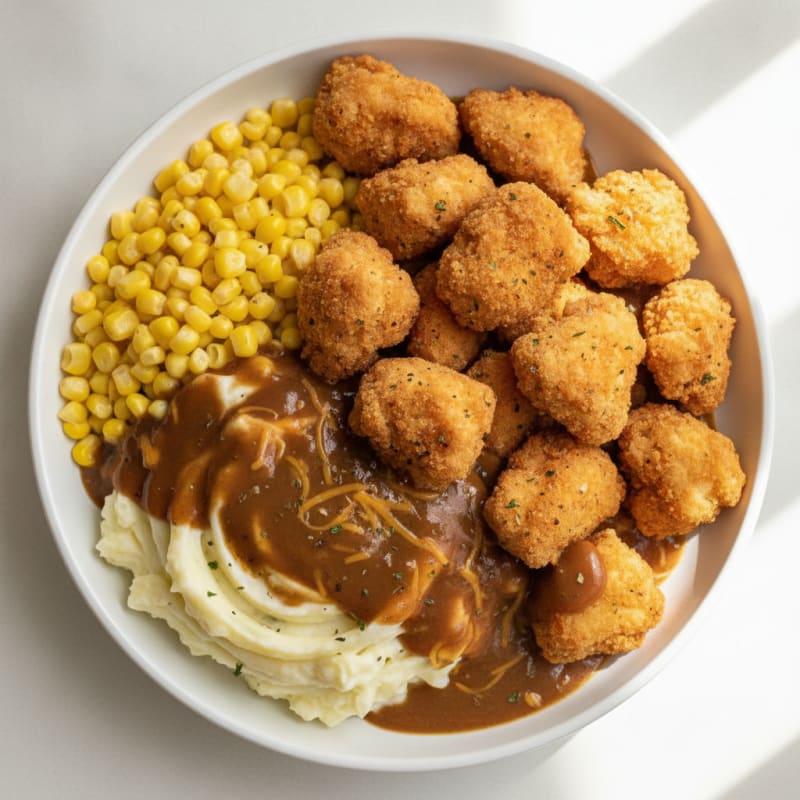 Popcorn Chicken Gravy Bowl
