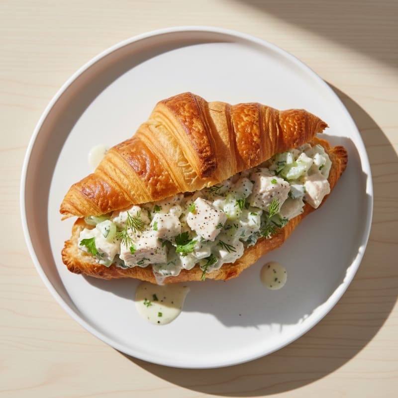 Creamy Herb Chicken Salad Croissant