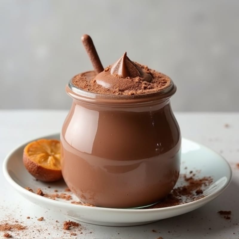 Silky Chocolate Protein Pudding with Greek Yogurt