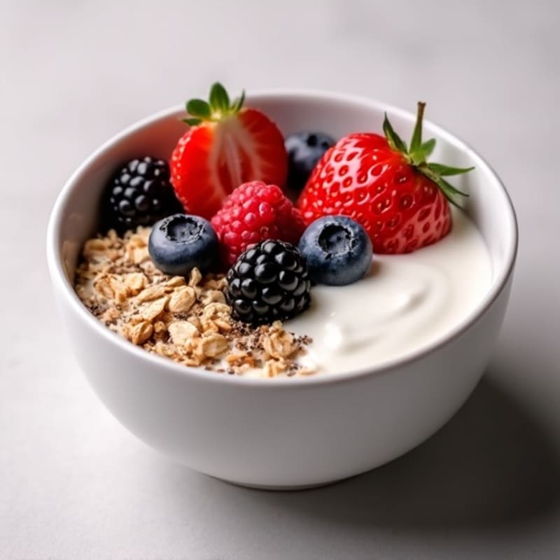 Vanilla-Berry Protein Overnight Oats