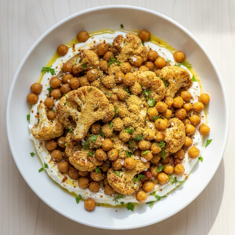 Roasted Vegetable and Chickpea Bowl