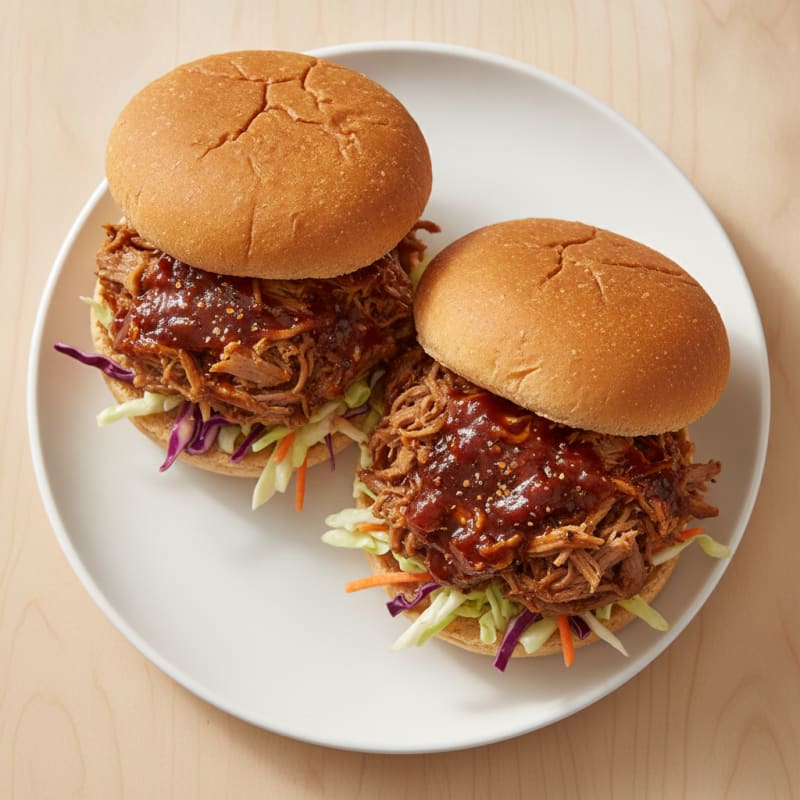 Slow-Cooked BBQ Pulled Pork Sandwiches