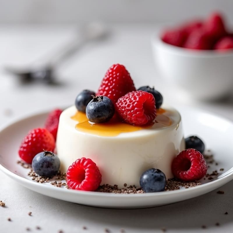 Silky Greek Yogurt Mousse with Mixed Berries