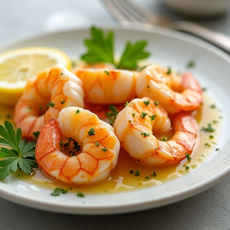 Garlic-Lemon Butter Seared Shrimp with Fresh Herbs