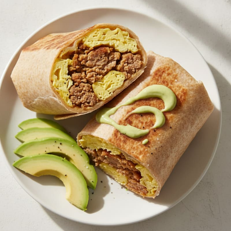 Sausage and Egg Breakfast Burrito