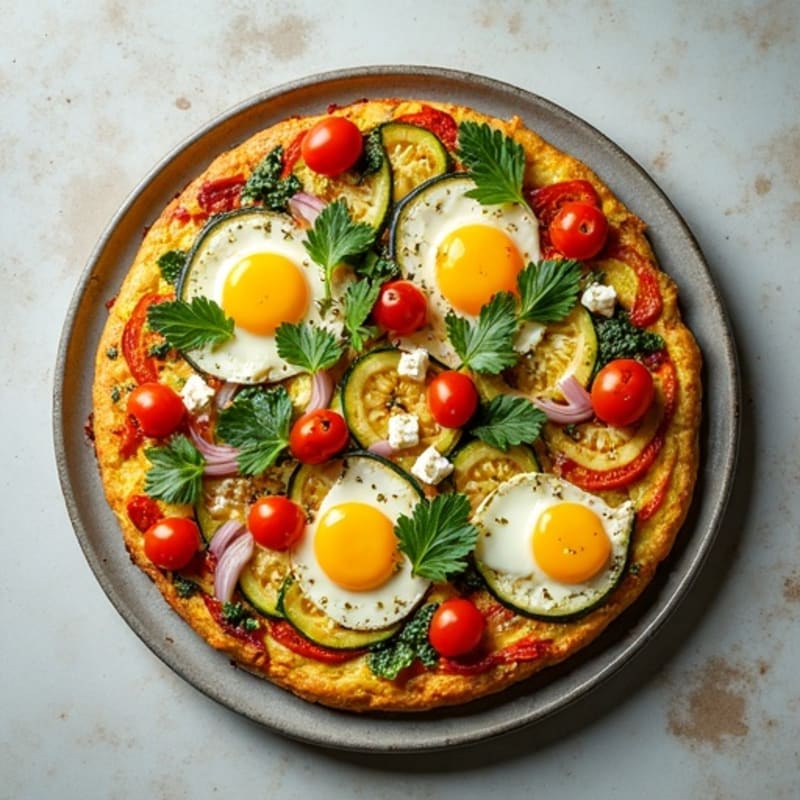 Herb-Roasted Vegetable and Goat Cheese Frittata