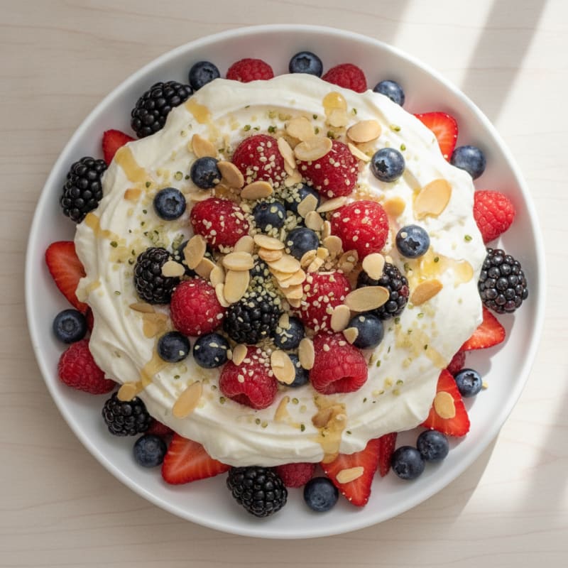 Silky Greek Yogurt and Mixed Berry Protein Parfait