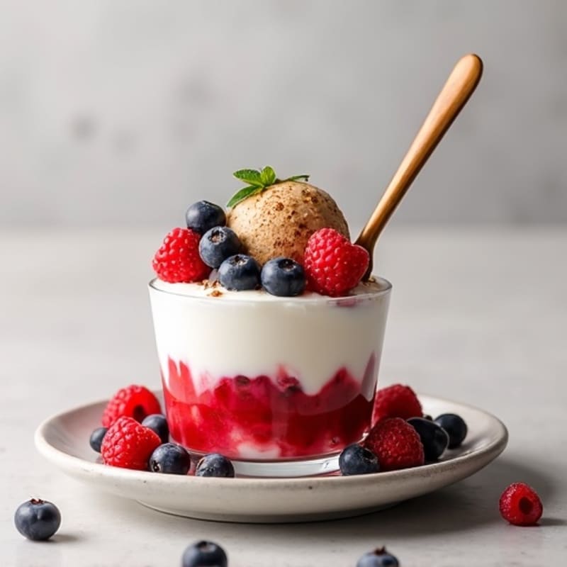Creamy Greek Yogurt Protein Parfait with Mixed Berries