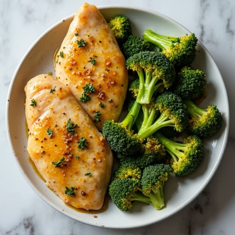 Sheet Pan Lemon Herb Chicken with Crispy Roasted Broccoli