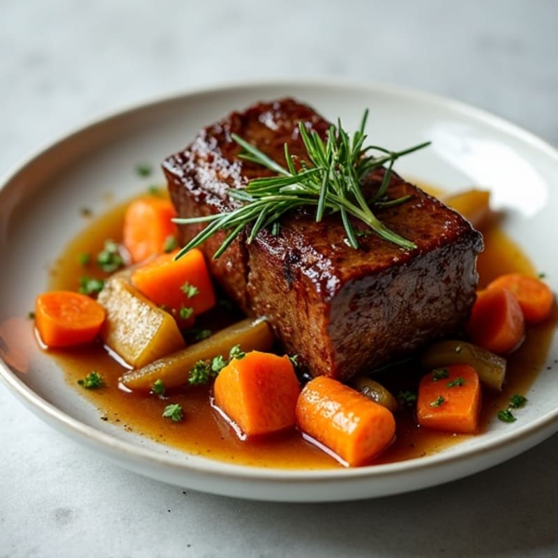 Garlic Herb Slow-Braised Short Ribs