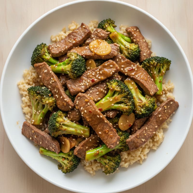 Sesame Beef and Broccoli Stir-Fry