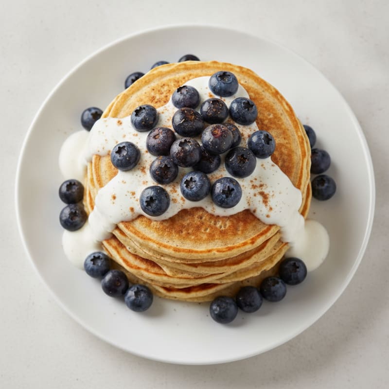 Fluffy Buttermilk Pancakes with Berries