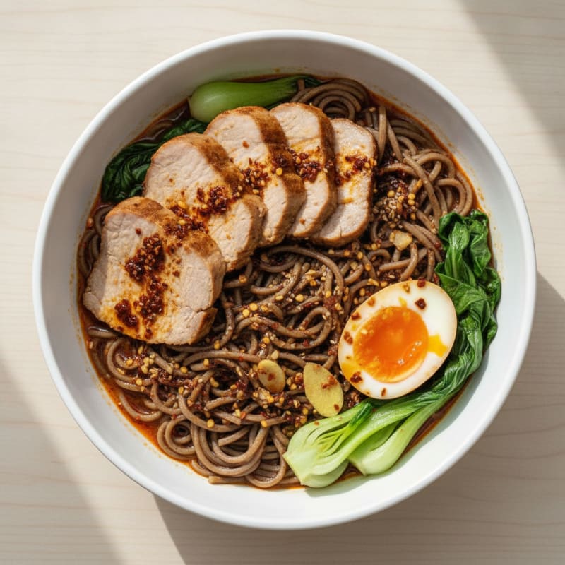 Chili Oil Ramen with Braised Pork