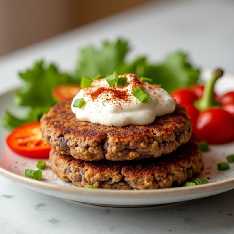 Spicy Black Bean Patties with Creamy Chipotle Sauce