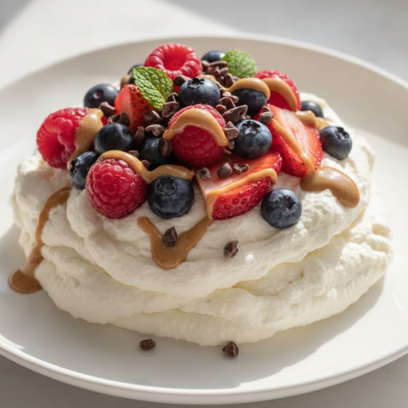 Silky Greek Yogurt Protein Mousse with Berries