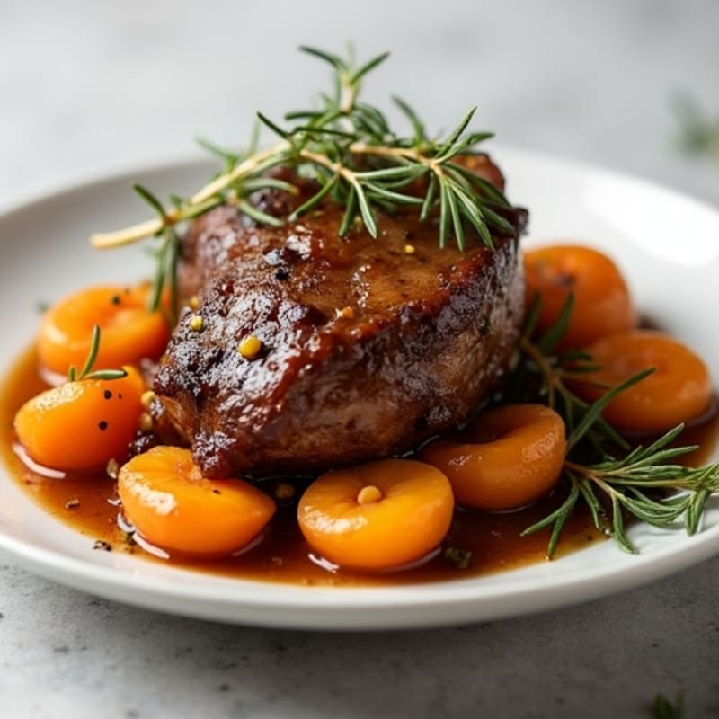 Aromatic Braised Lamb with Sweet Apricots