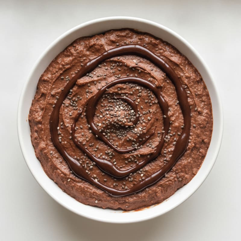Chocolate Protein Mousse with Silken Tofu and Chia Seeds