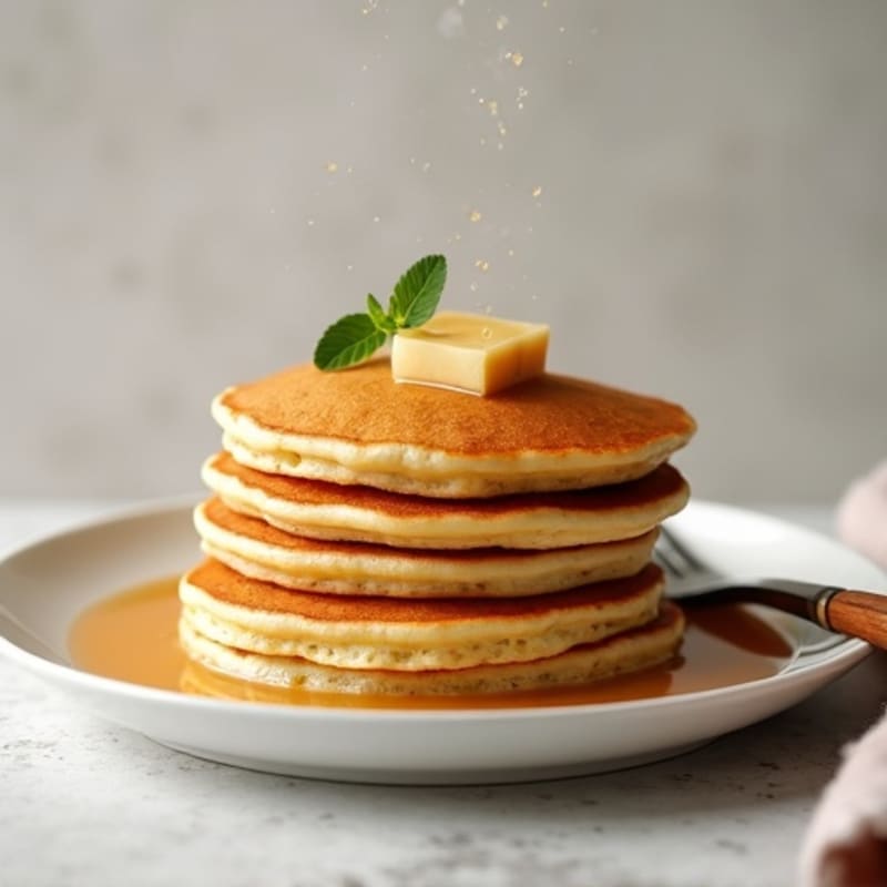 Fluffy Vanilla Protein Pancakes