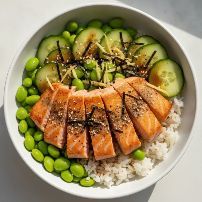 Salmon Sushi Rice Bowl