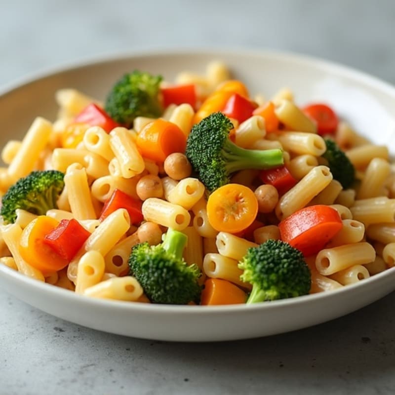 Creamy Cheesy Whole Wheat Macaroni Bake with Roasted Vegetables