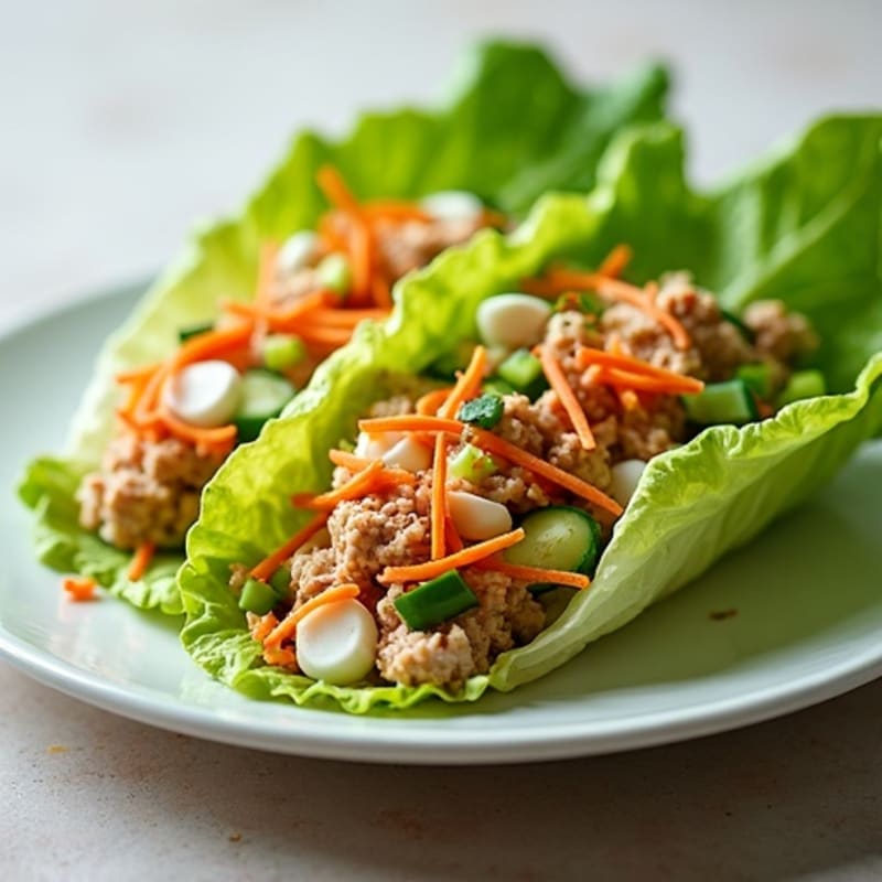 Spicy Sriracha Tuna Lettuce Wrap
