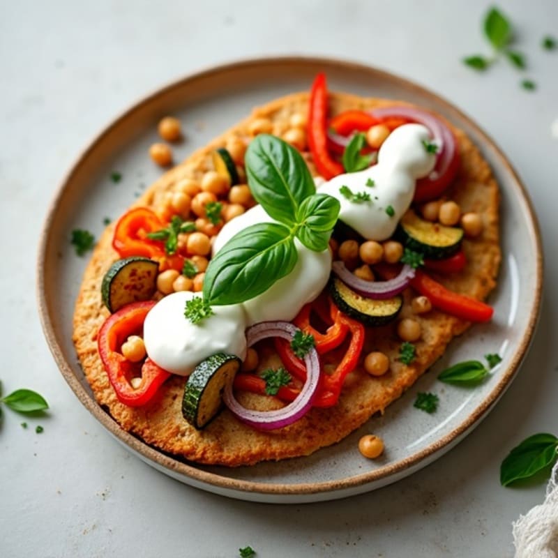 Crispy Roasted Vegetable Flatbread