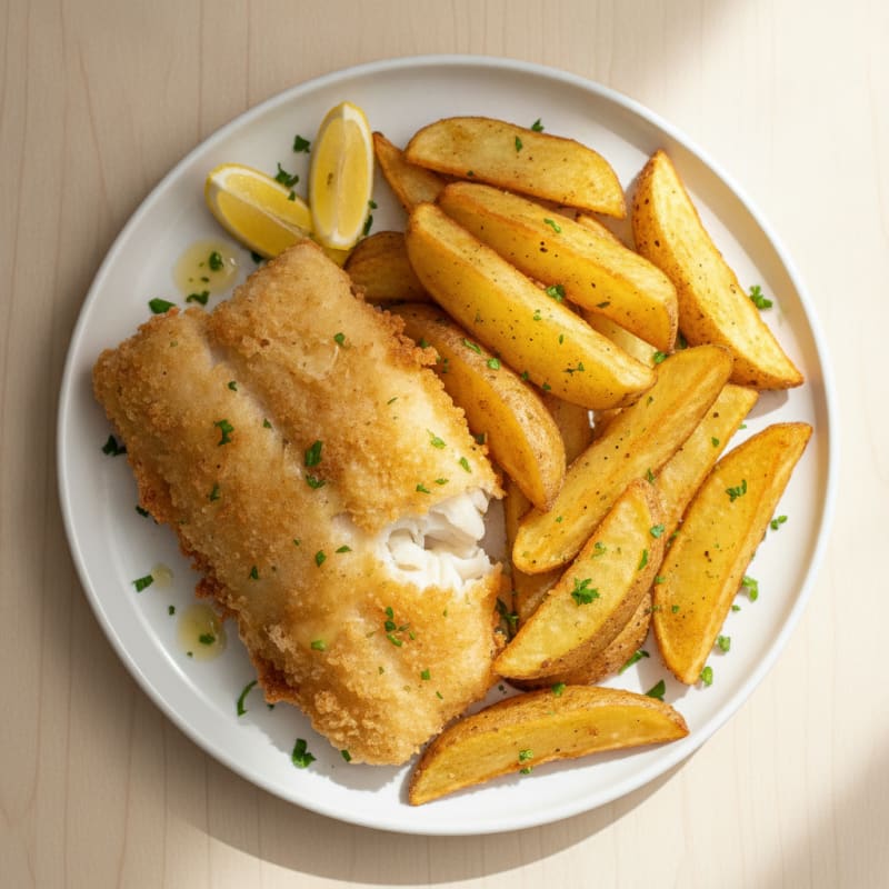 Beer-Battered Fish with Thick-Cut Chips