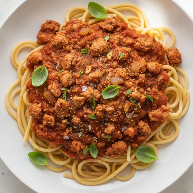 Classic Spaghetti with Rich Marinara Sauce