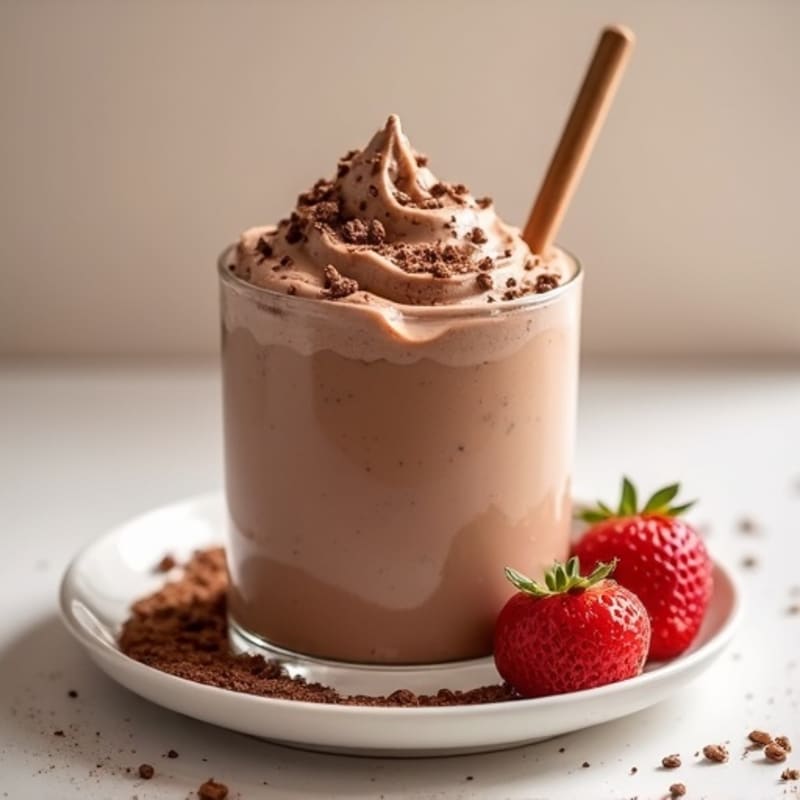 Silky Chocolate Protein Mousse with Greek Yogurt