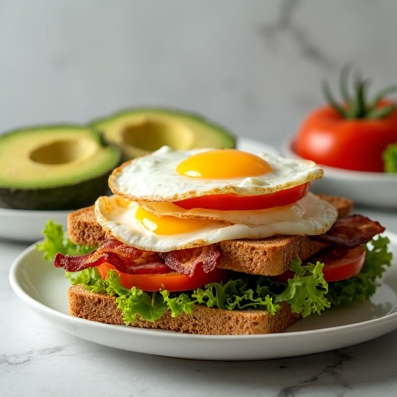 Fresh Avocado BLT with Crispy Bacon