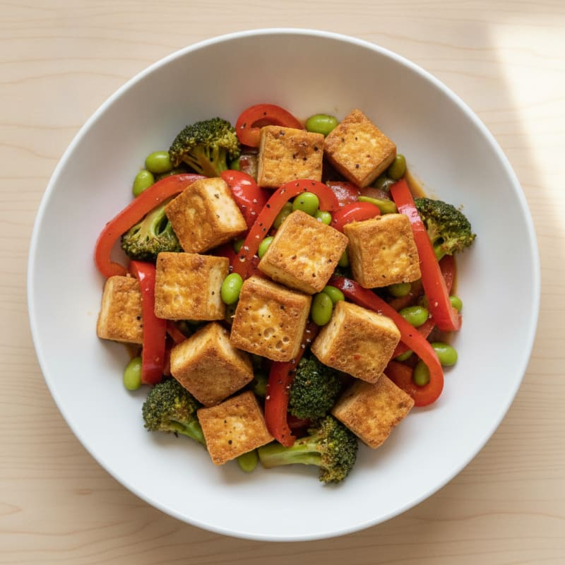 Tofu & Bell Pepper Stir-Fry
