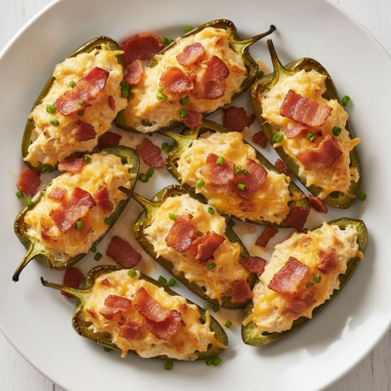 Baked Jalapeño Poppers with Bacon