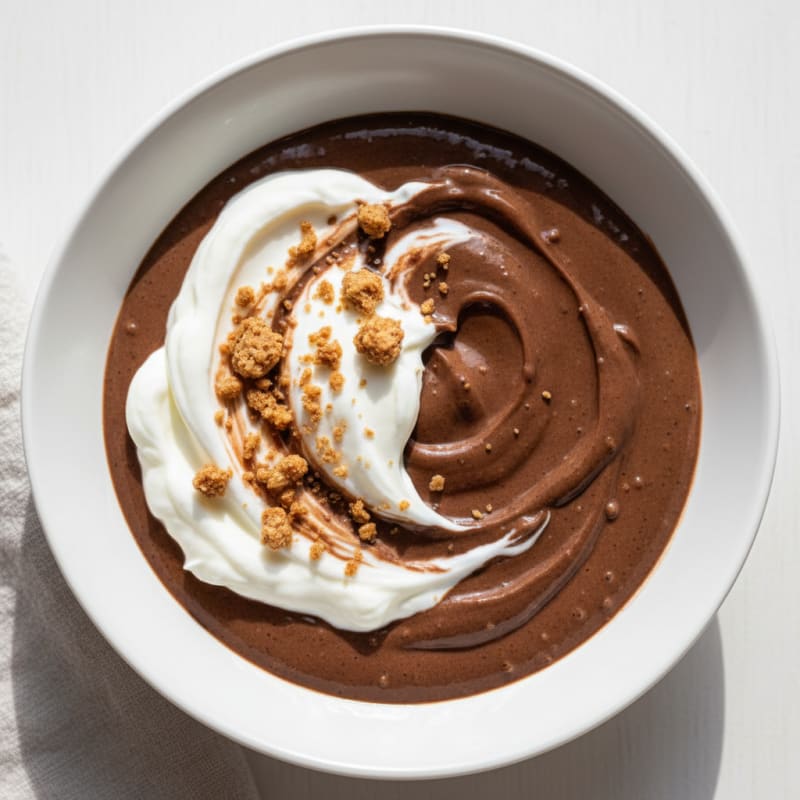 Silky Chocolate Protein Pudding with Greek Yogurt