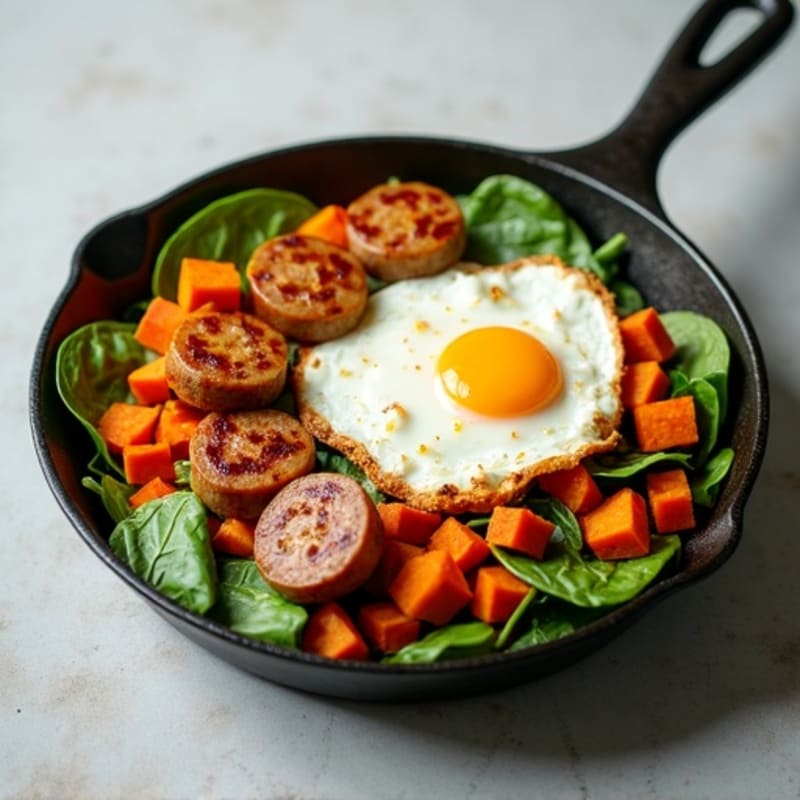 Protein-Packed Breakfast Skillet with Sweet Potato Hash