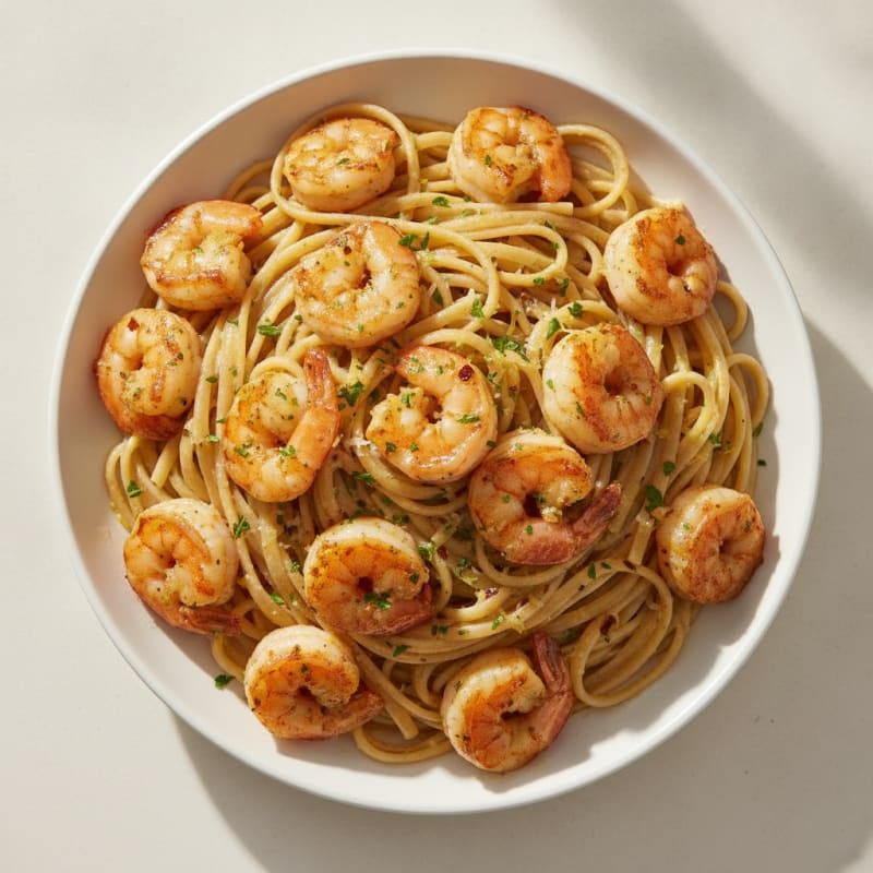 Garlic Shrimp Scampi Linguine