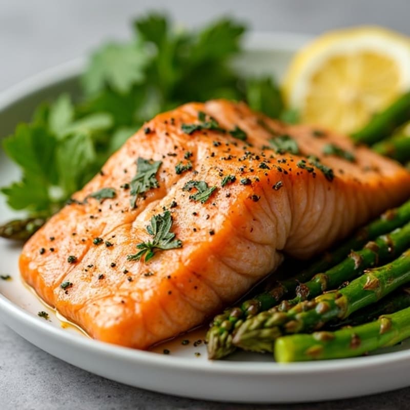 Sheet Pan Lemon-Herb Salmon with Roasted Asparagus