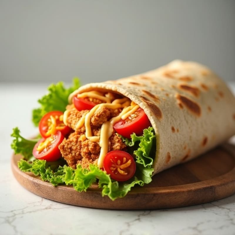 Crispy Buffalo Ranch Chicken Wrap