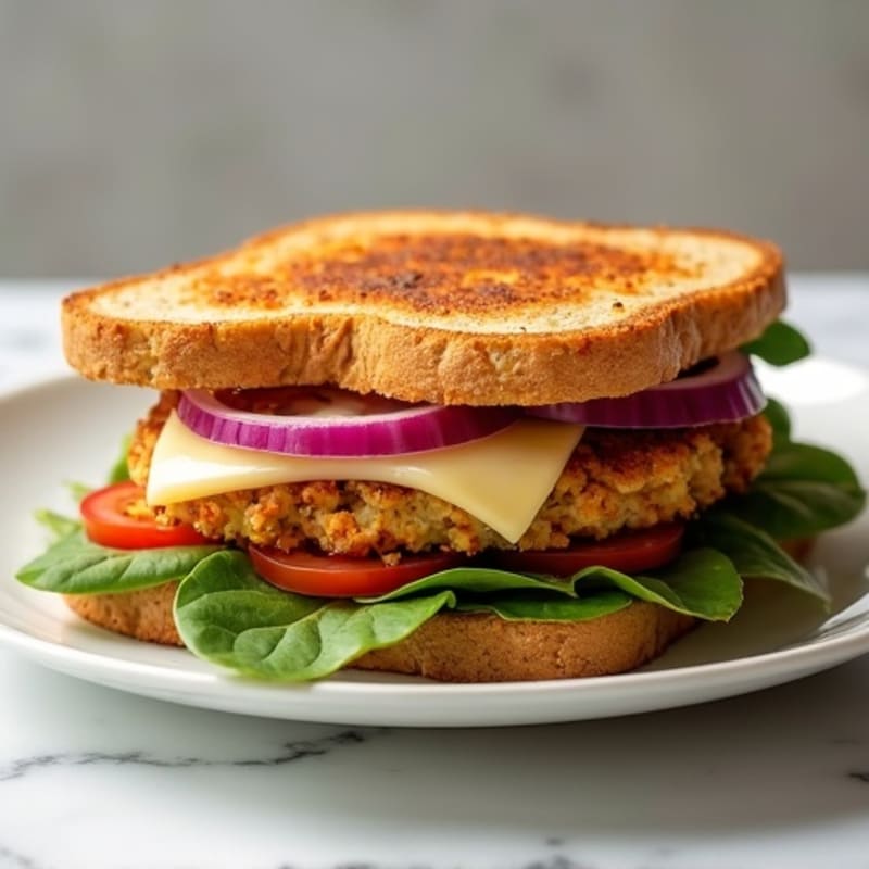 Crispy Whole Grain Turkey and Veggie Melt