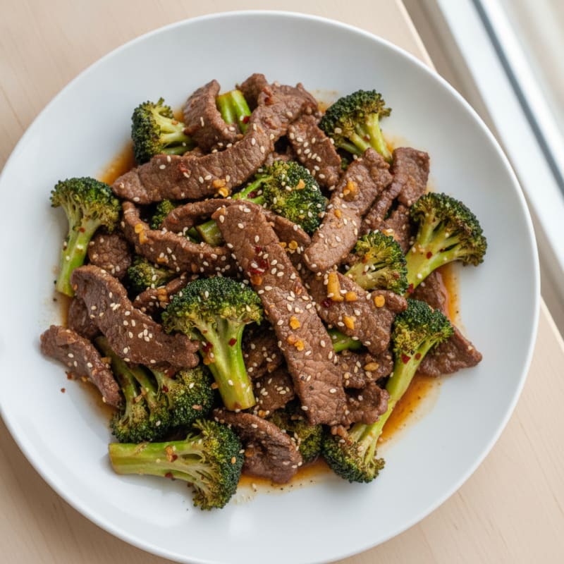 Sesame Beef and Broccoli Stir-Fry