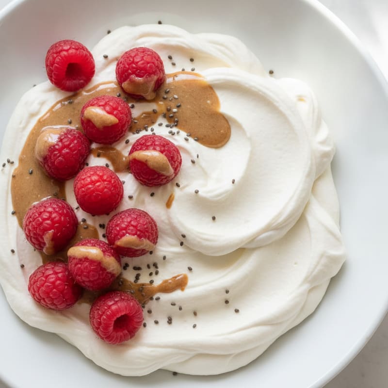Silky Greek Yogurt Protein Mousse with Berries
