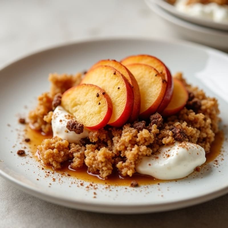 Cinnamon-Spiced Apple Oat Crumble