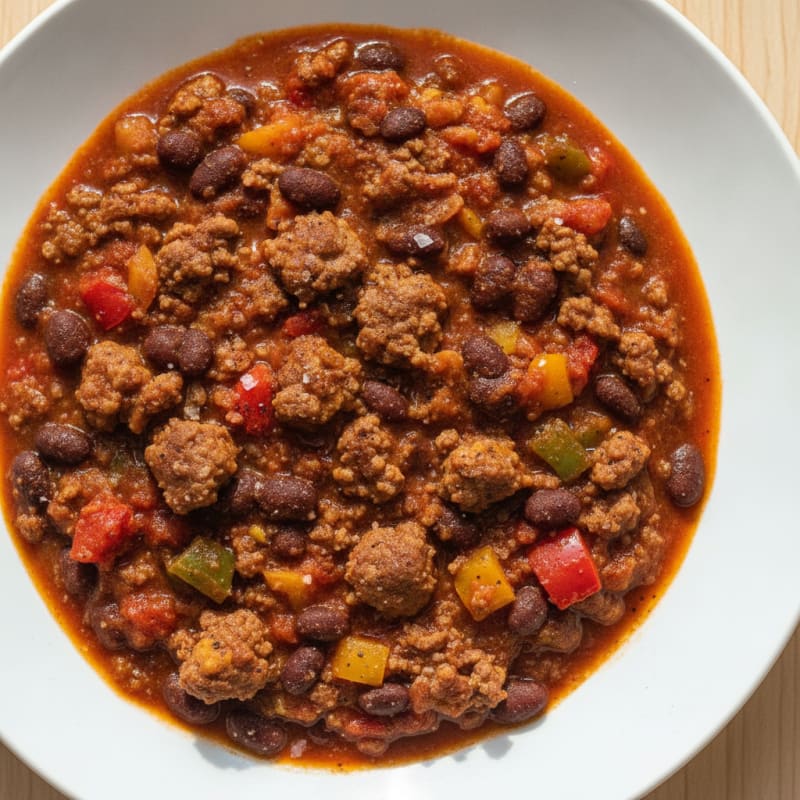 Ground Beef and Bean Chili