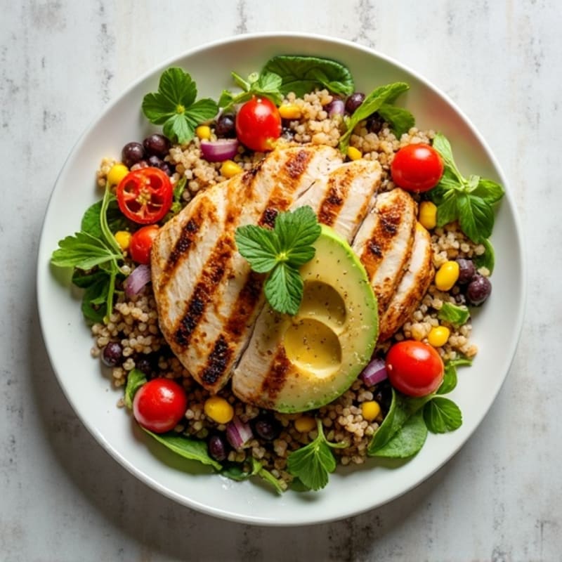 Hearty Quinoa and Black Bean Salad with Zesty Lime