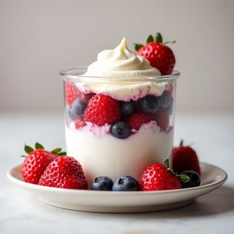 Creamy Greek Yogurt and Mixed Berry Protein Parfait