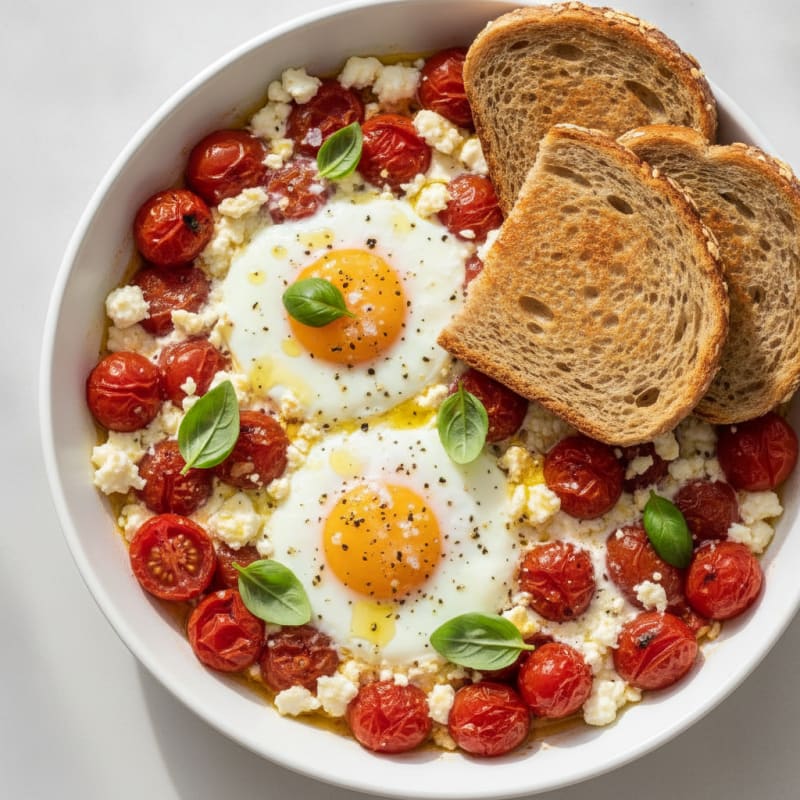 Baked Eggs with Roasted Tomatoes
