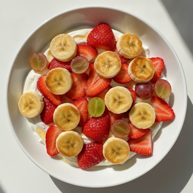 Strawberry Banana Protein Yogurt Bowl