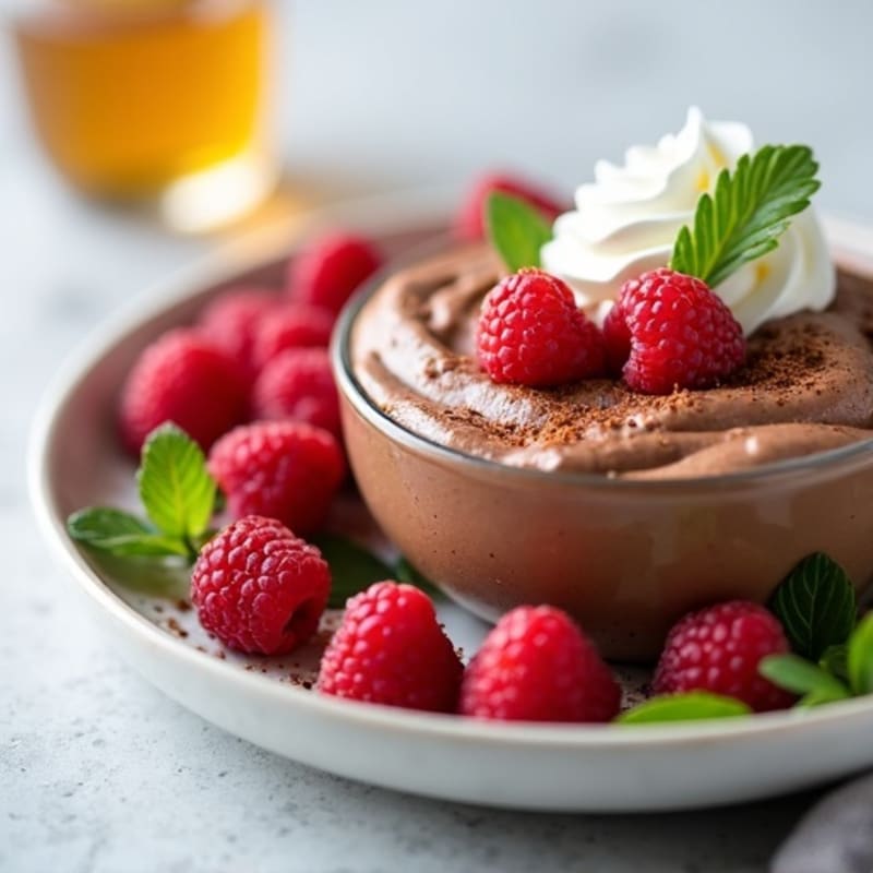 Chocolate Protein Mousse with Greek Yogurt