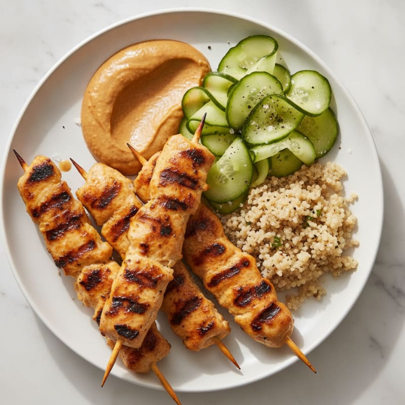 Grilled Chicken Satay Skewers